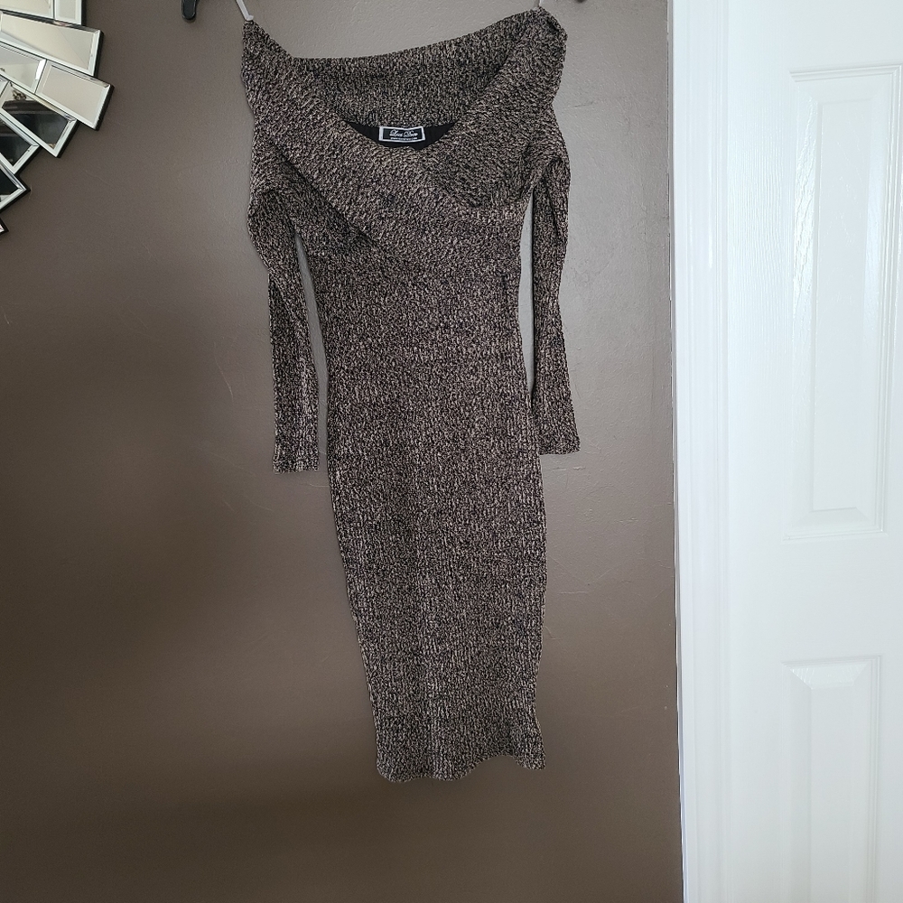 Lexi Drew Off the Shoulder Sweater Dress